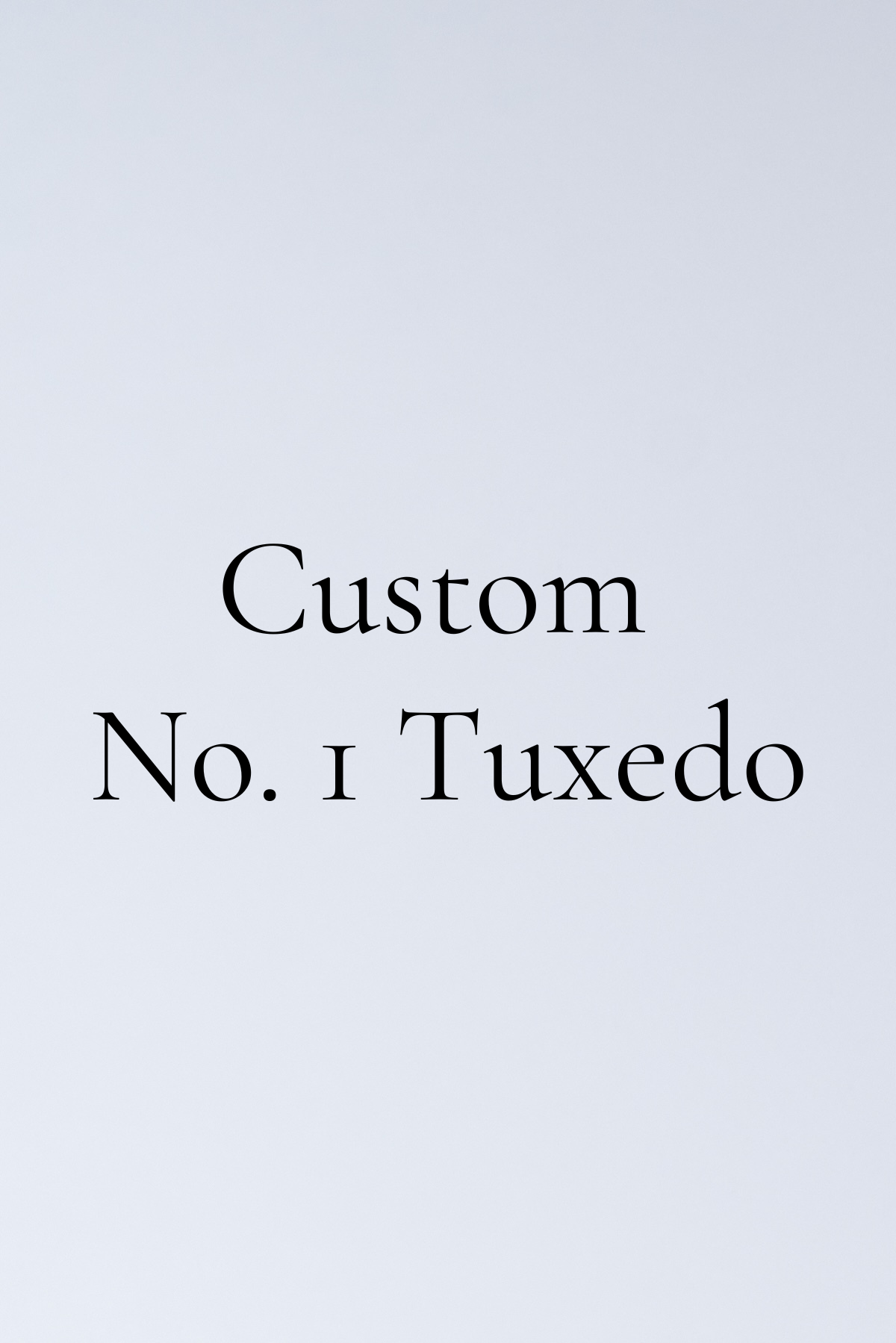 Custom No. 1 Tuxedo - Shepherd's Clothing Inc