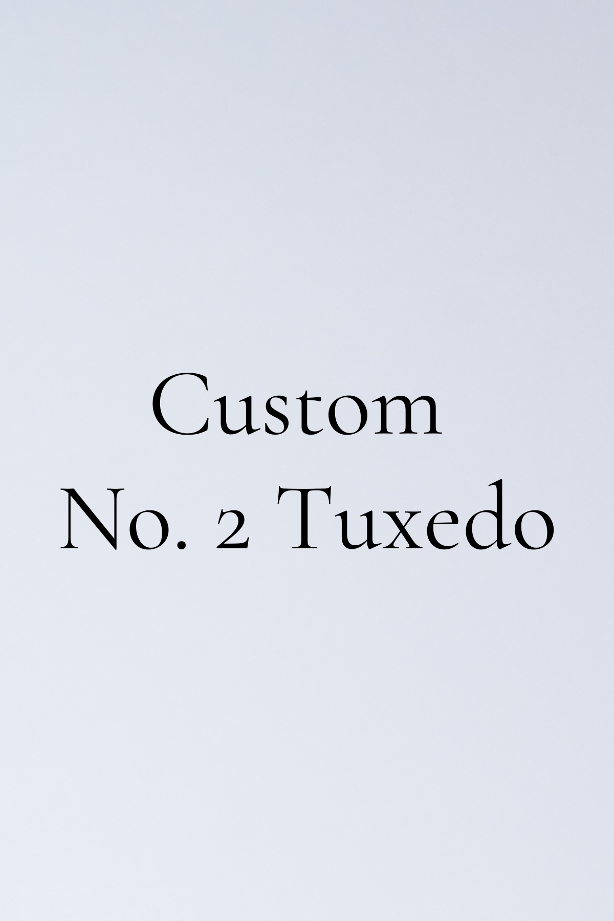 Custom No. 2 Tuxedo - Shepherd's Clothing Inc