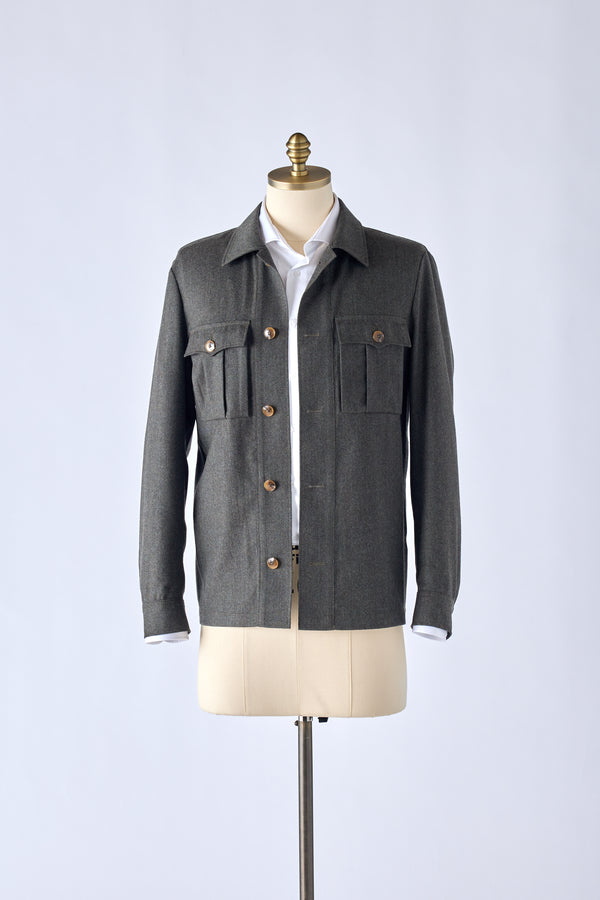 Brown Flannel Overshirt