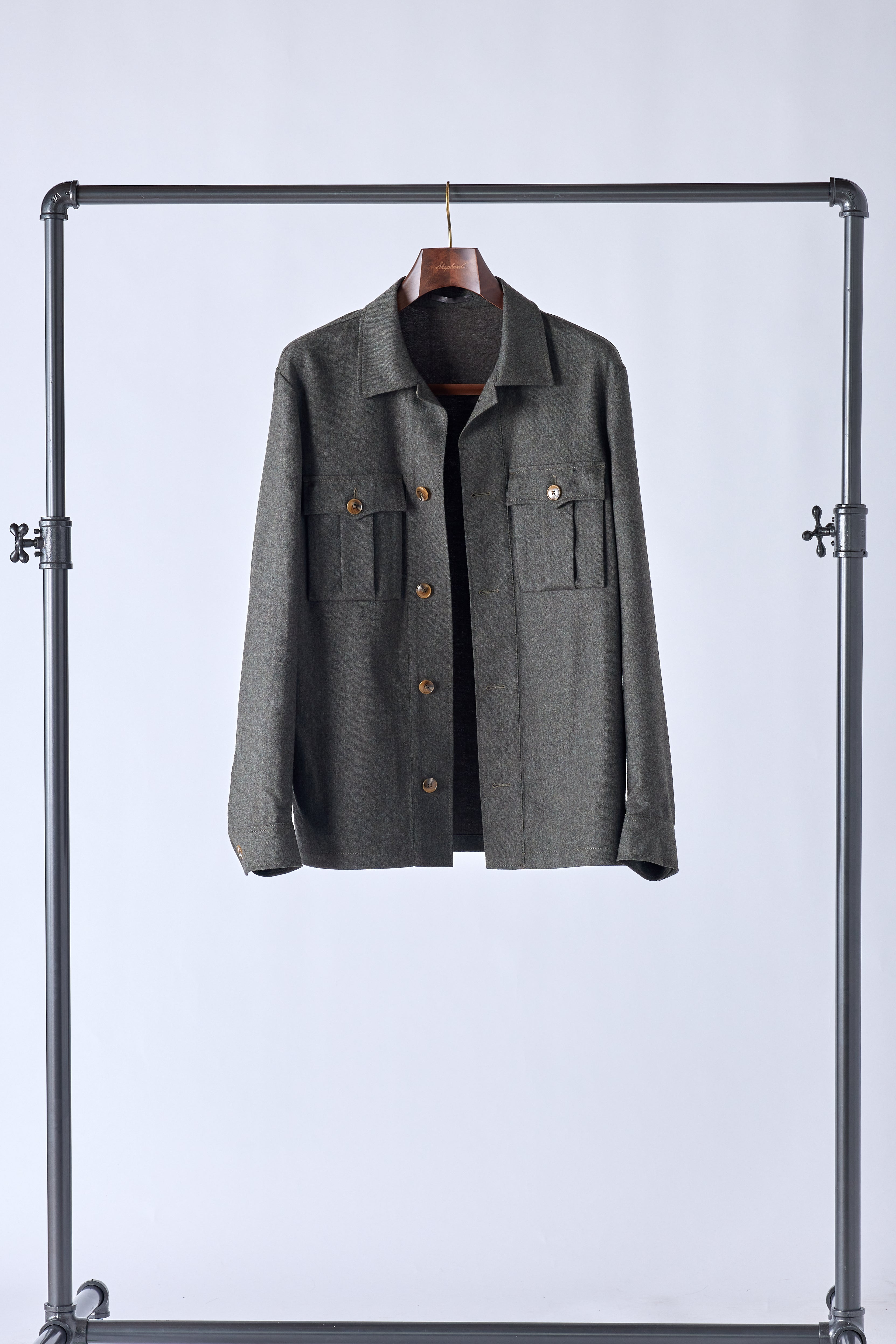 Brown Flannel Overshirt