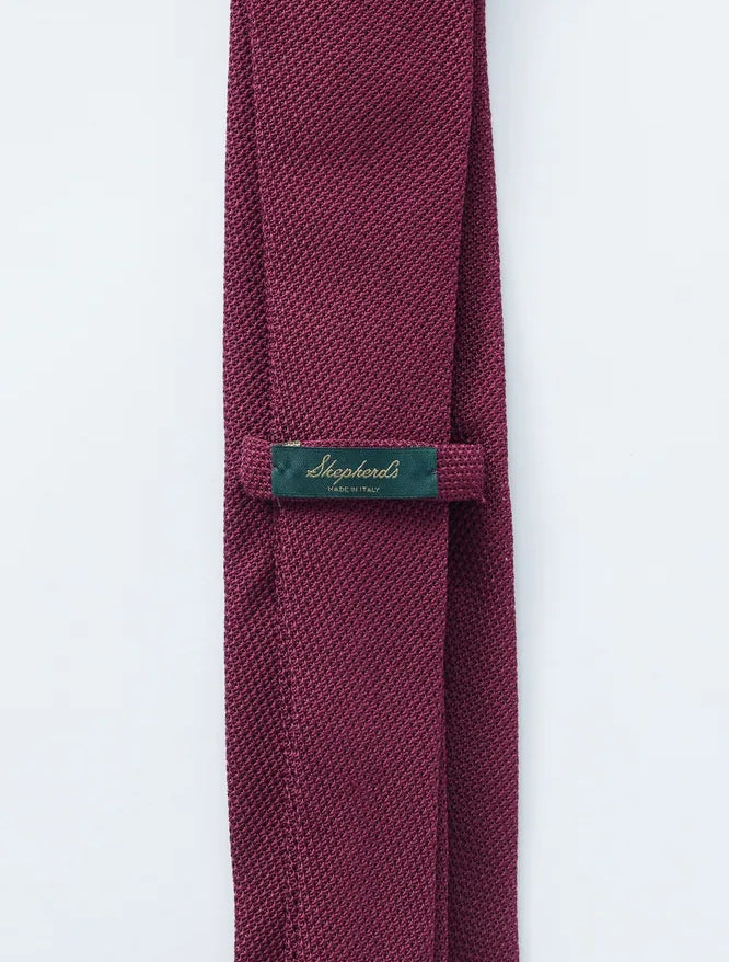 Maroon Grenadine Tie - Shepherd's Clothing Inc