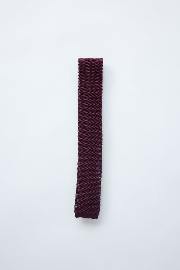 Maroon Knit Tie