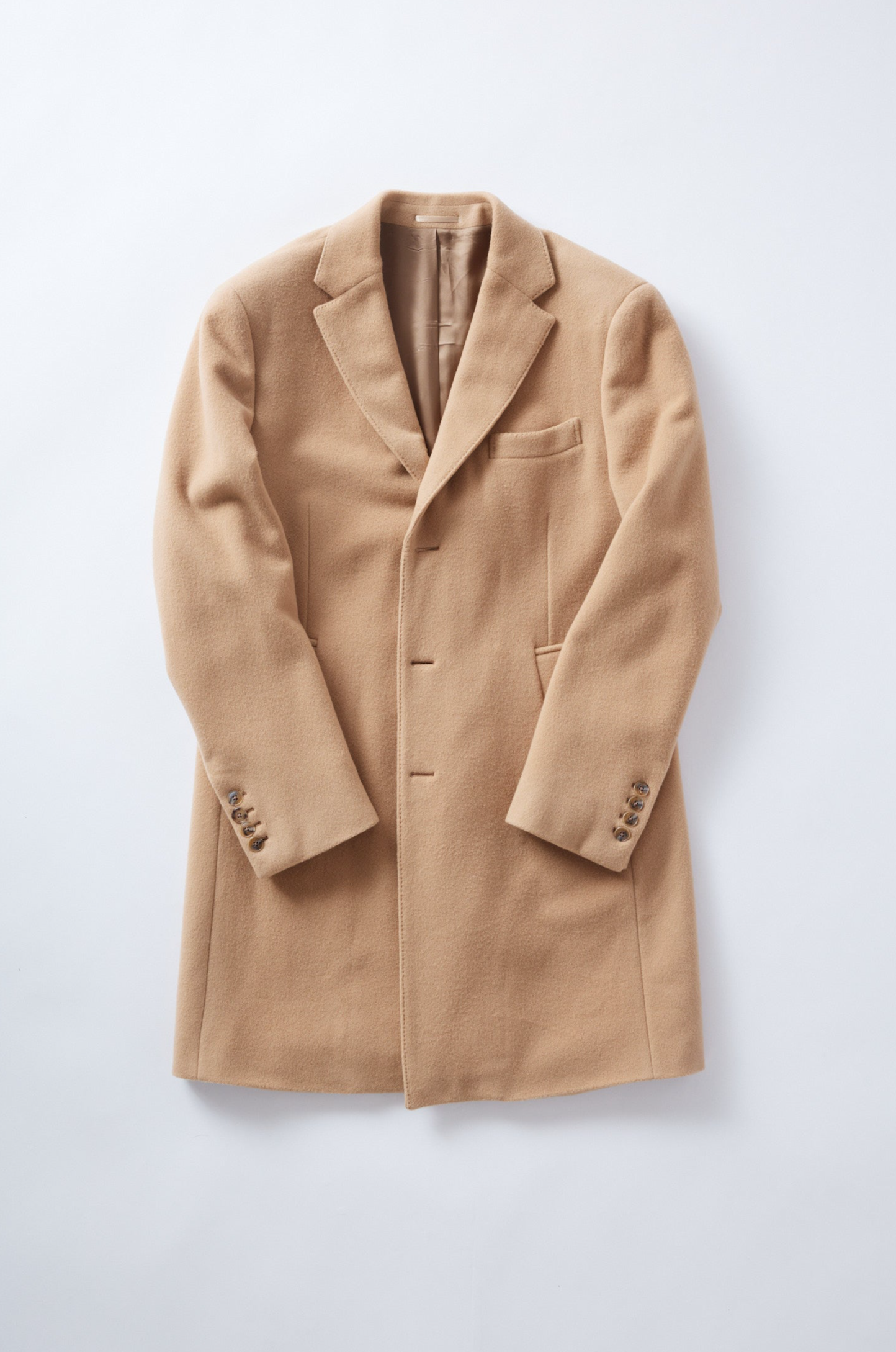 Classic Camel Wool Topcoat - Shepherd's Clothing Inc