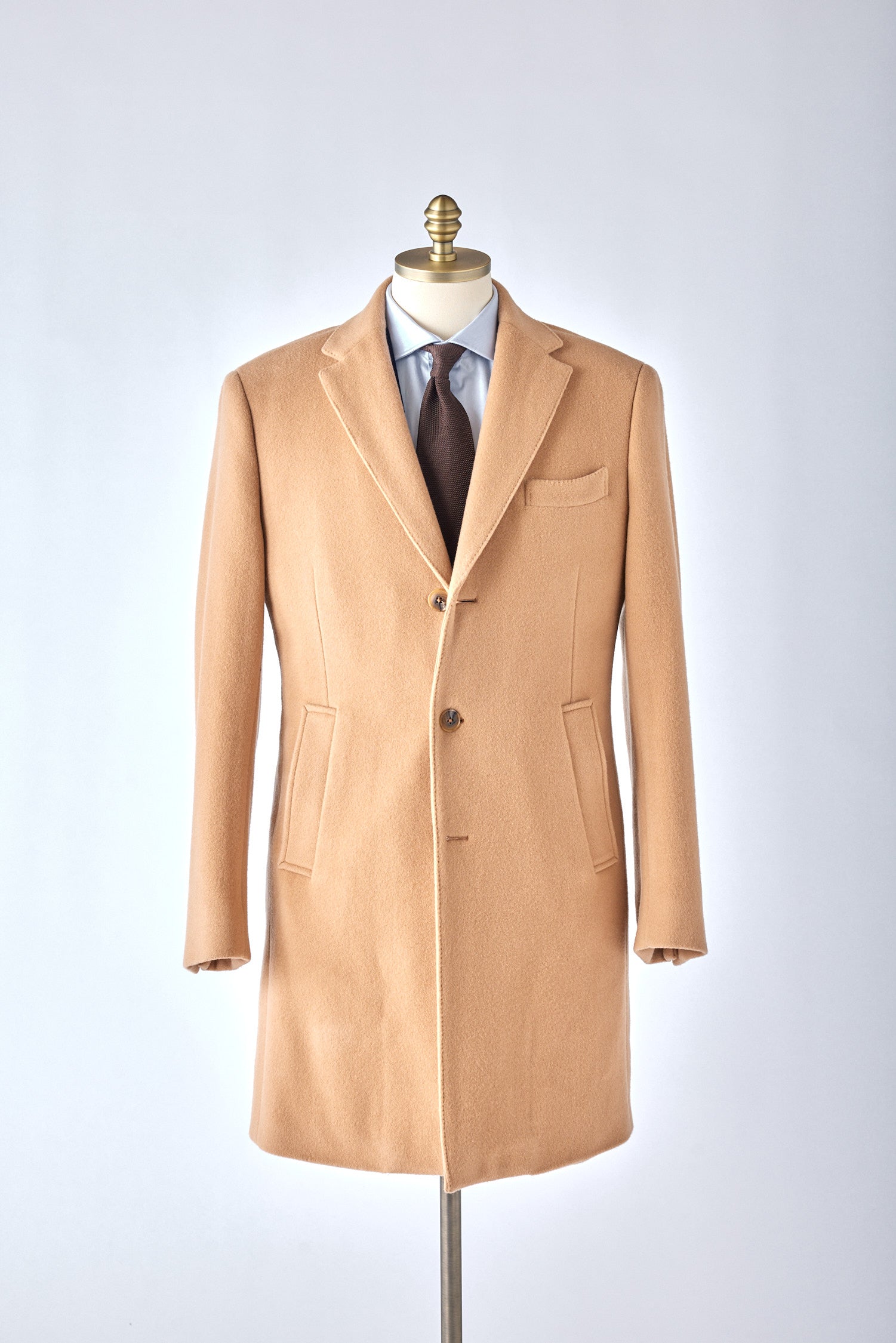 Classic Camel Wool Topcoat - Shepherd's Clothing Inc