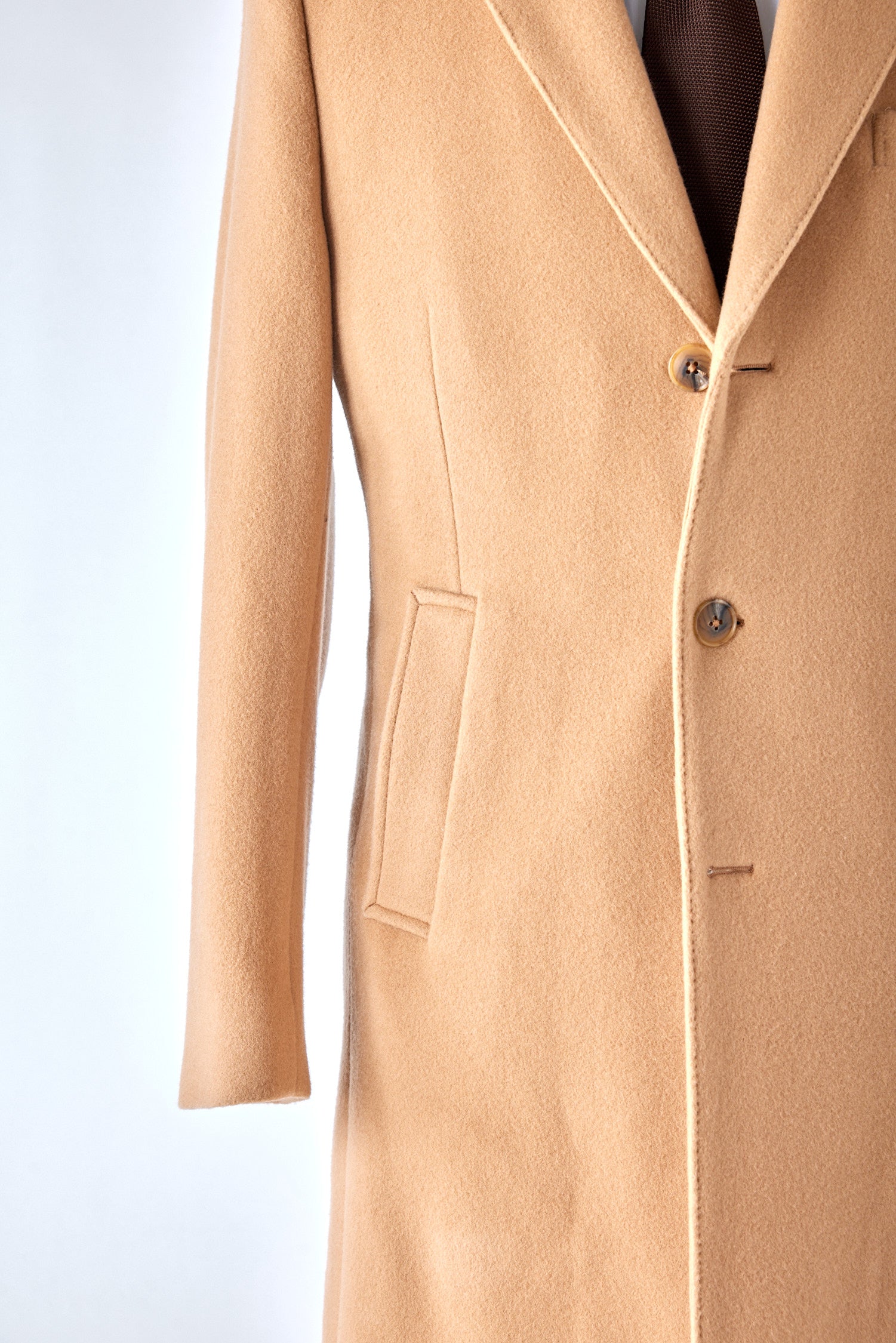 Classic Camel Wool Topcoat - Shepherd's Clothing Inc