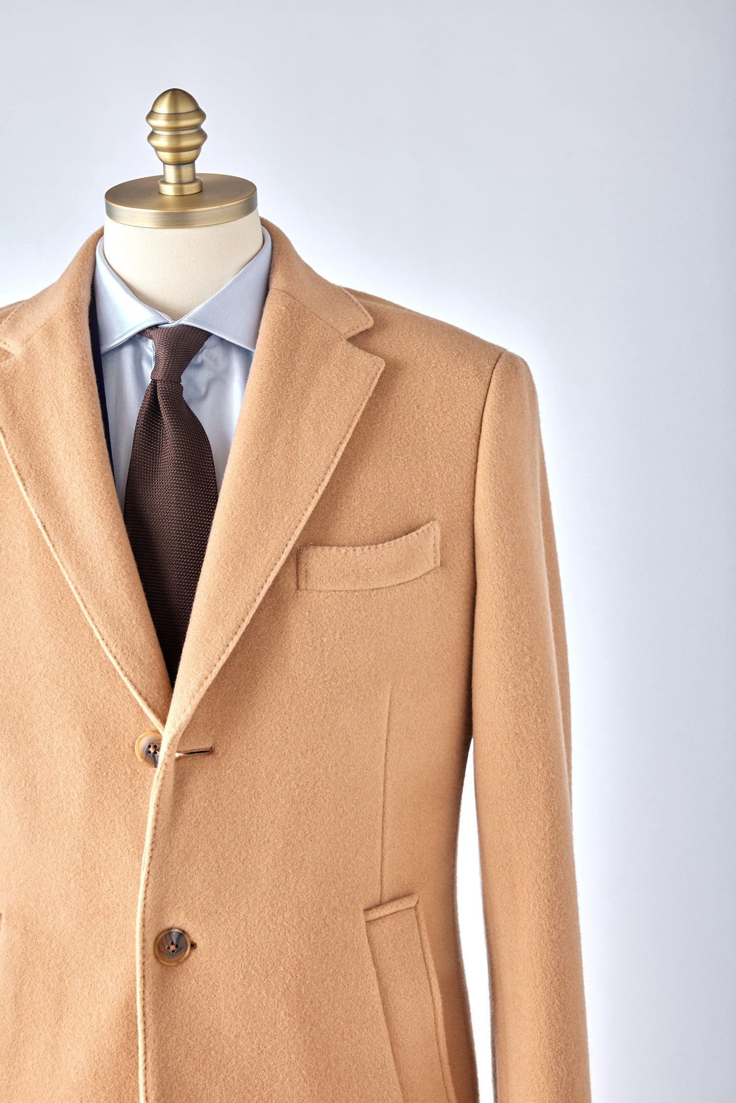 Classic Camel Wool Topcoat - Shepherd's Clothing Inc