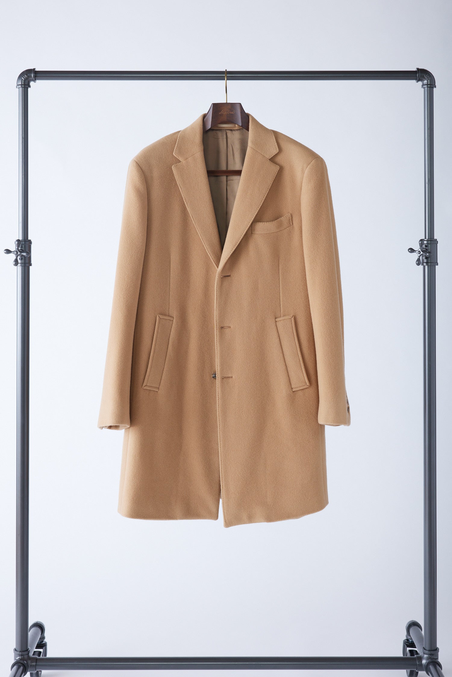 Classic Camel Wool Topcoat - Shepherd's Clothing Inc