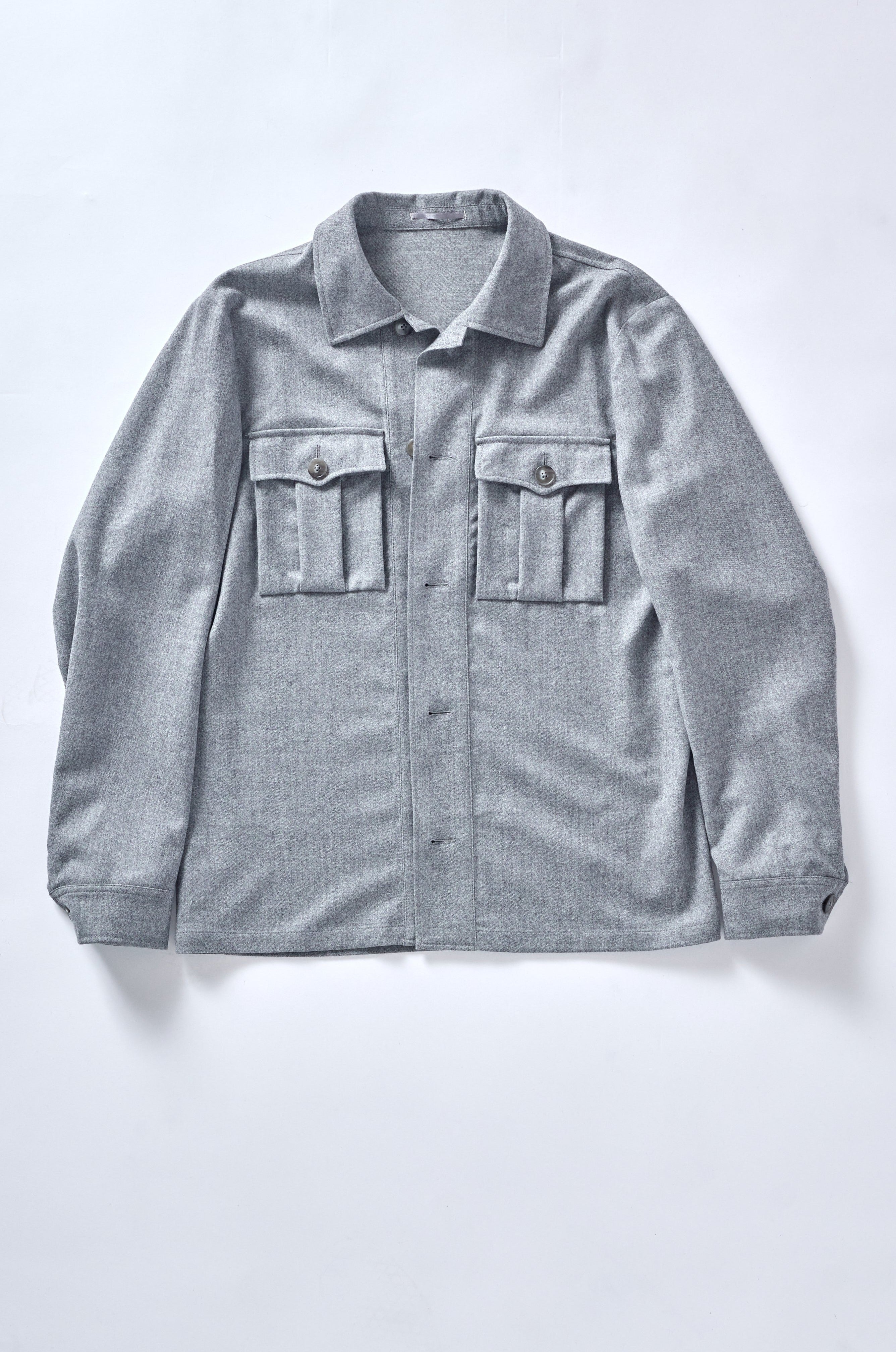 Casual Gray Overshirt