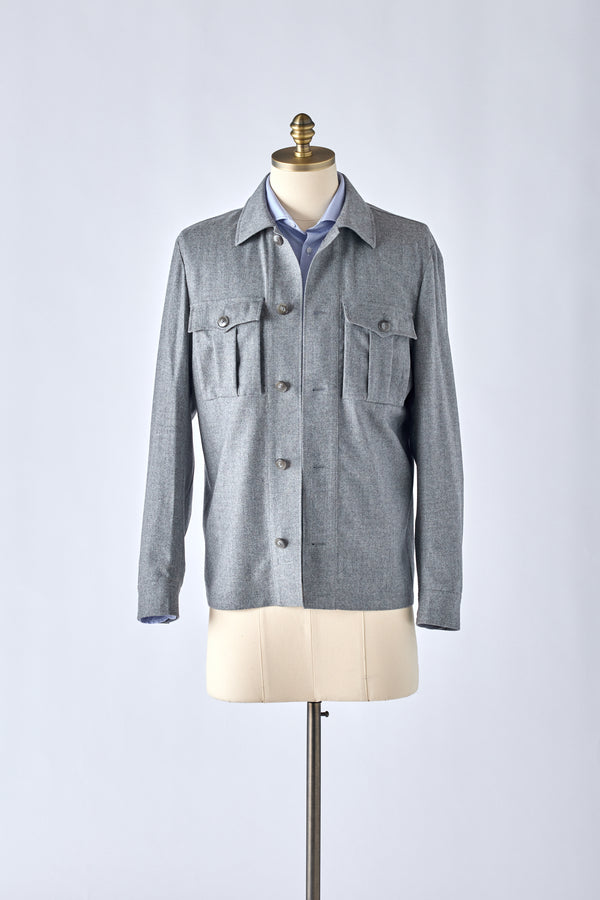 Casual Gray Overshirt