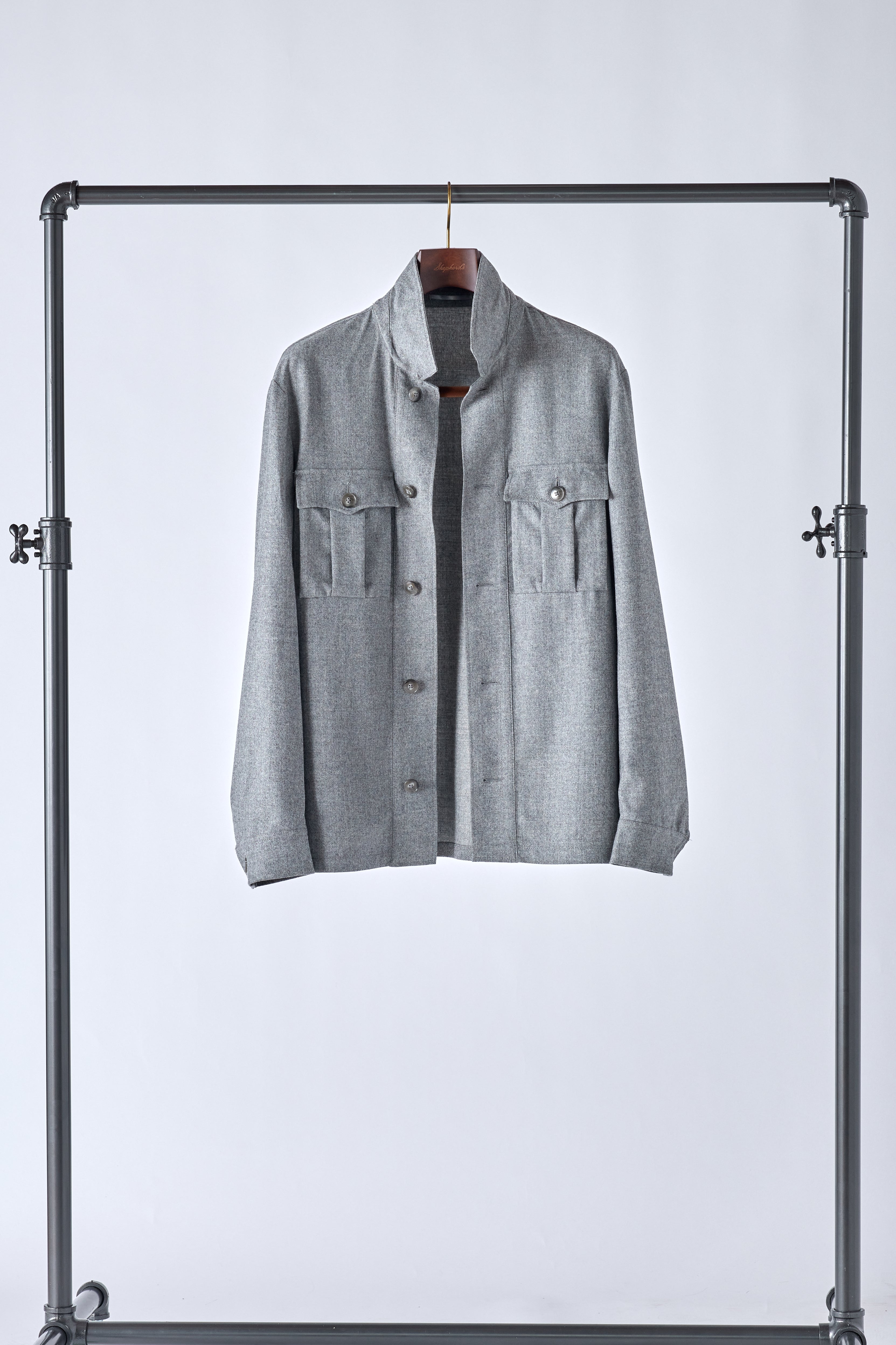 Casual Gray Overshirt