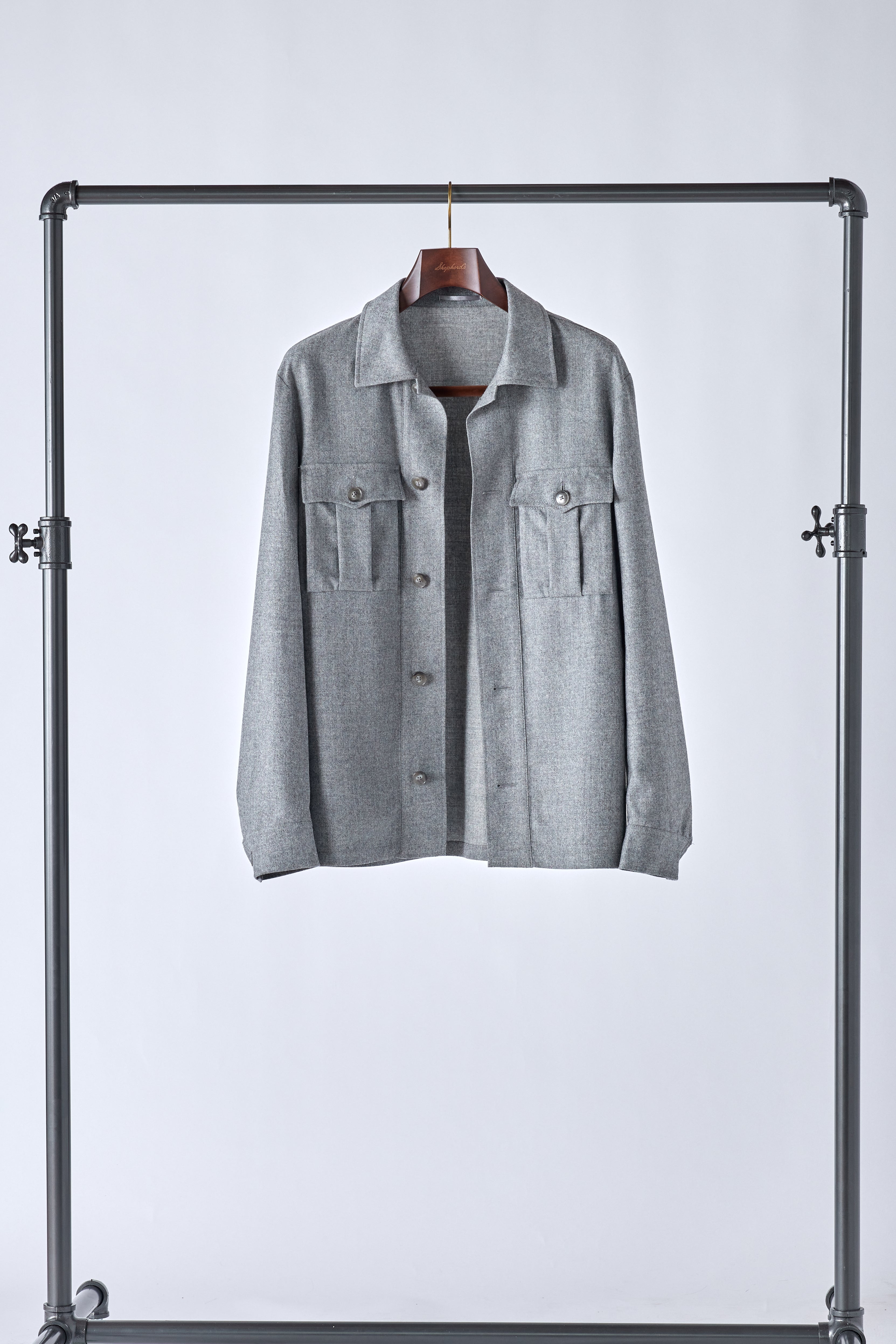 Casual Gray Overshirt