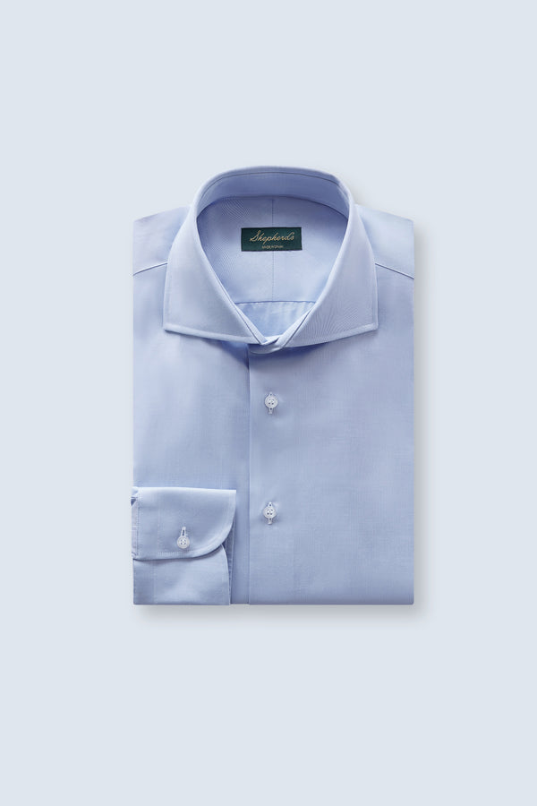 Signature Blue Thomas Mason Poplin Shirt