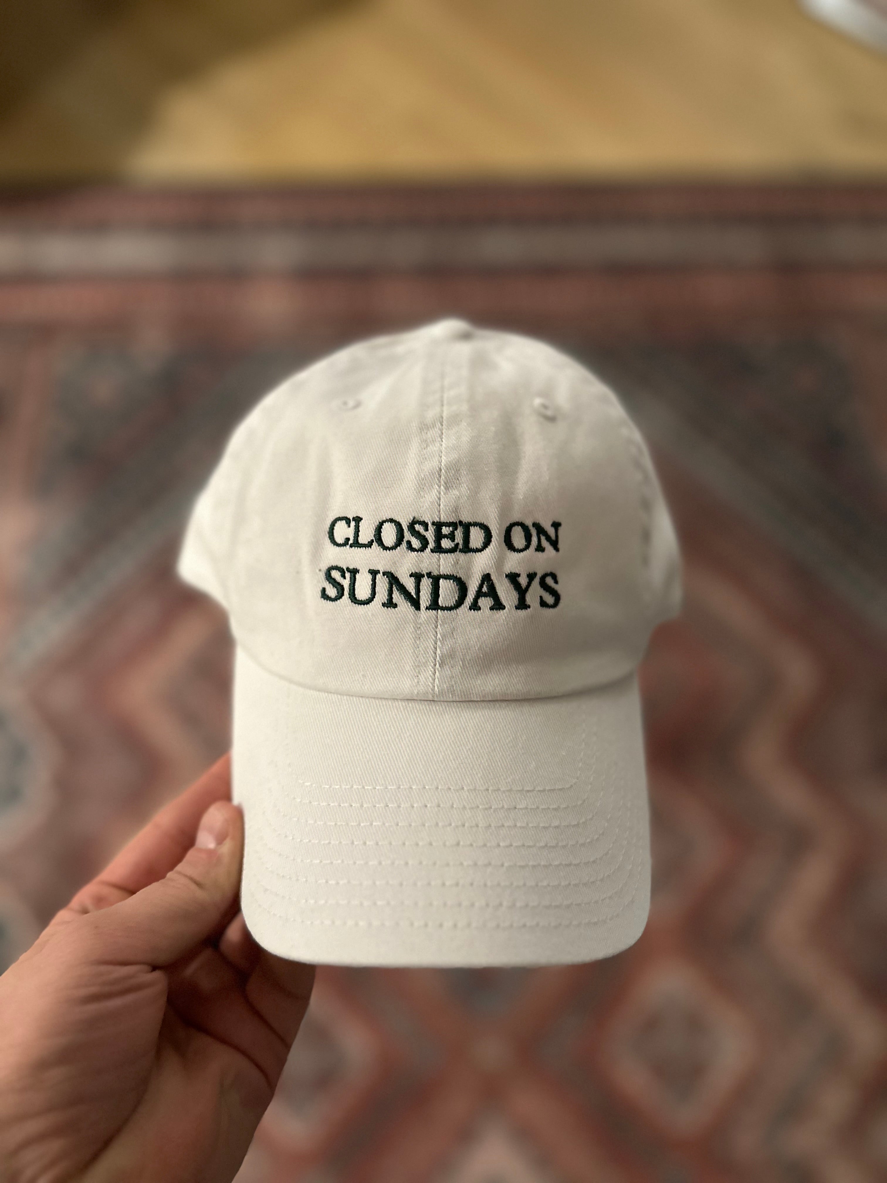 Closed On Sundays Hat - Shepherd's (old)