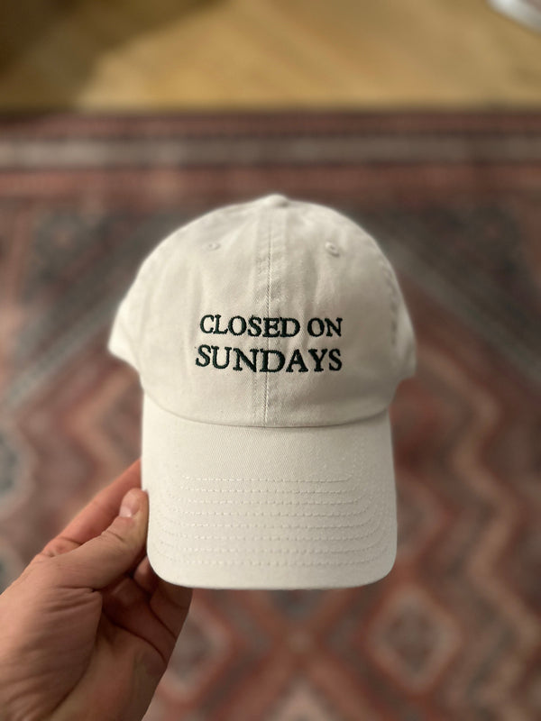 Closed On Sundays Hat