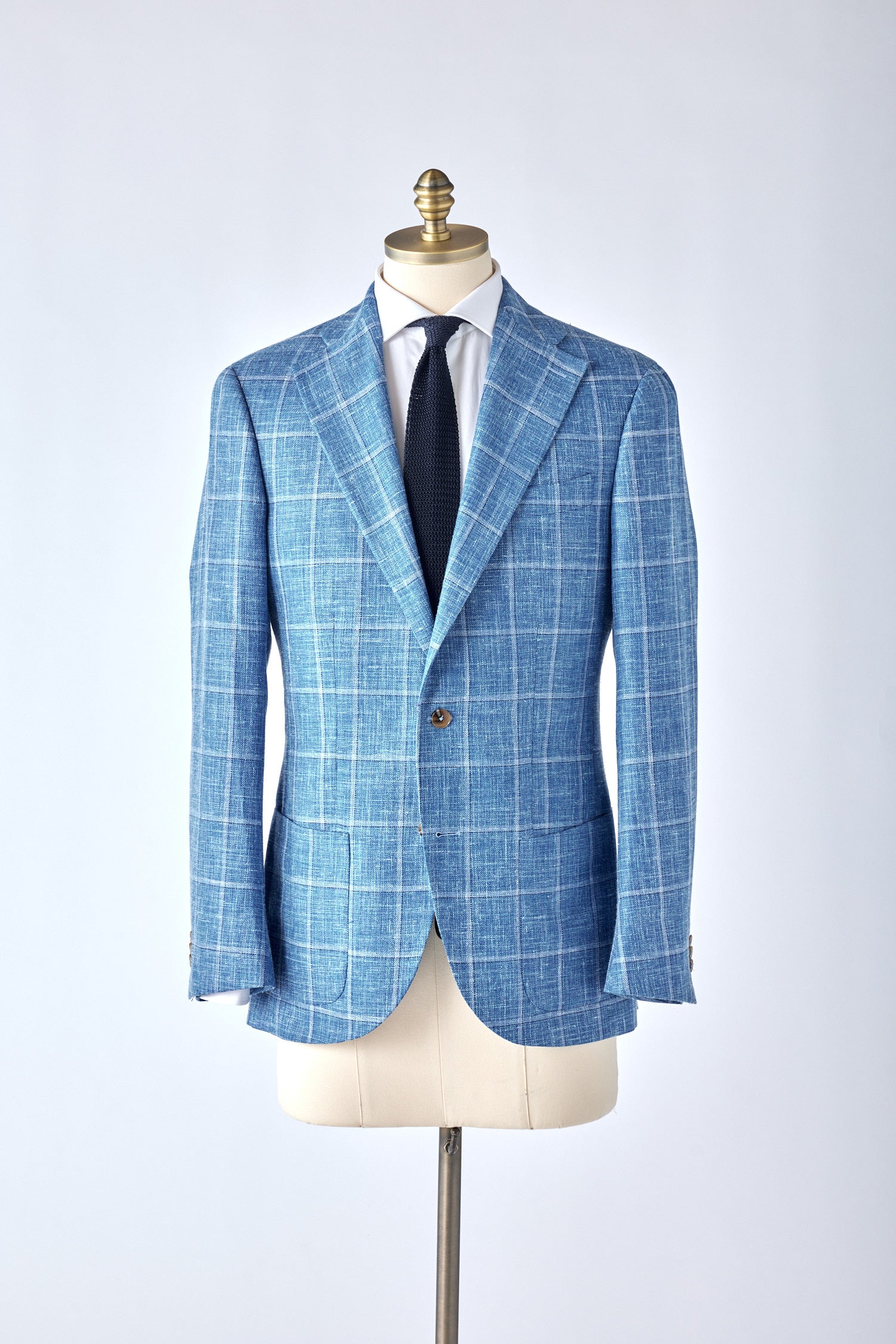 No. 2 Linen Windowpane Jacket - Shepherd's Clothing Inc