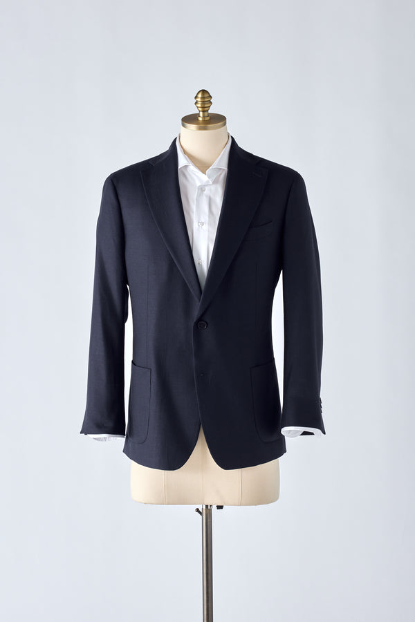 No. 1 Navy Open Weave Jacket