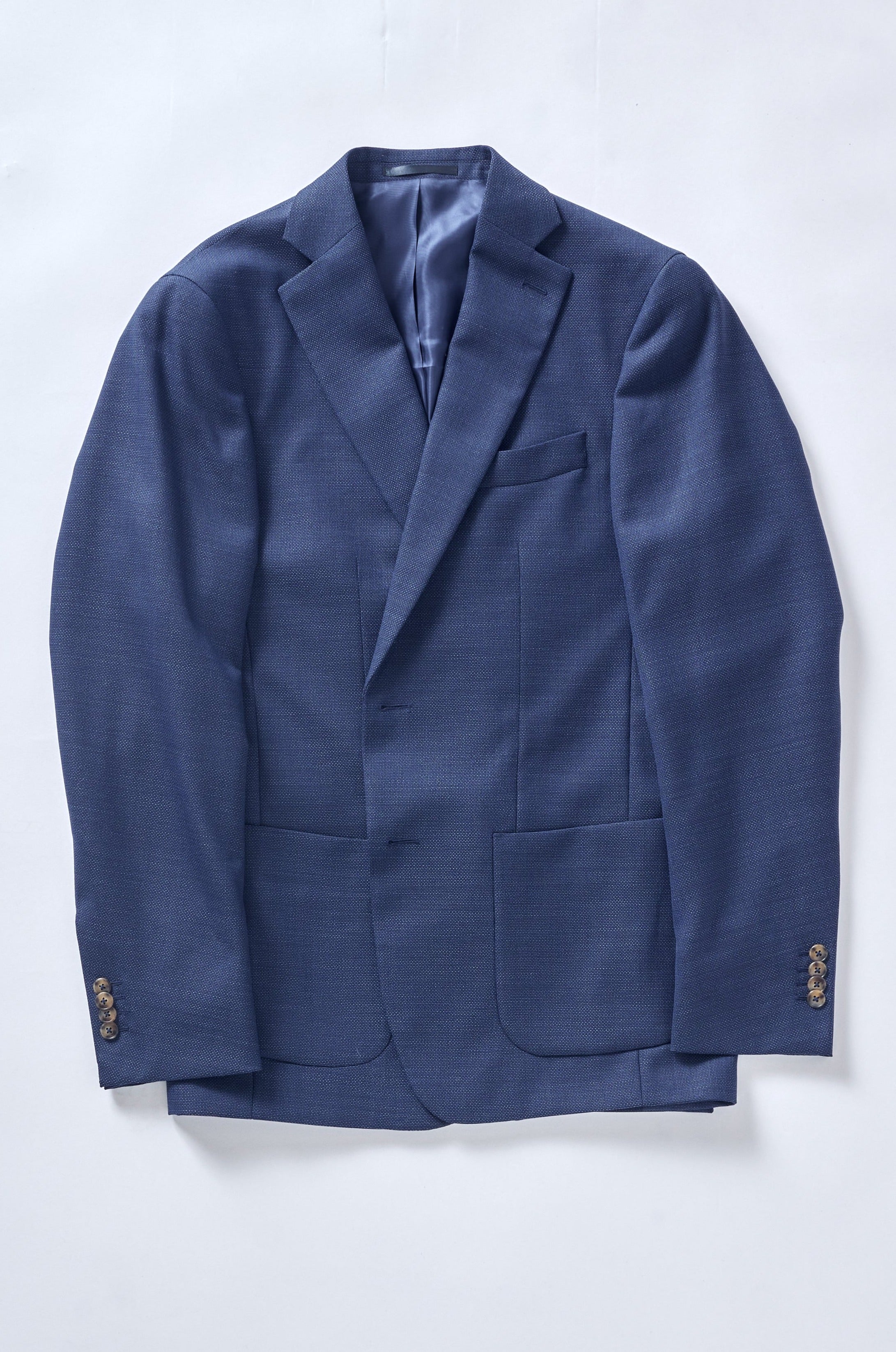 No. 1 Blue Hopsack Jacket