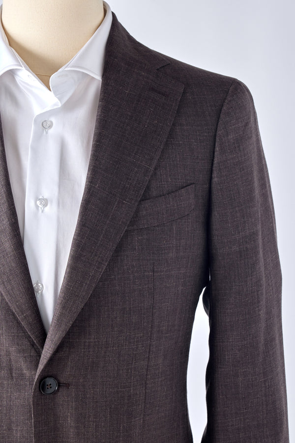 Signature Brown Cashmere-Silk Jacket