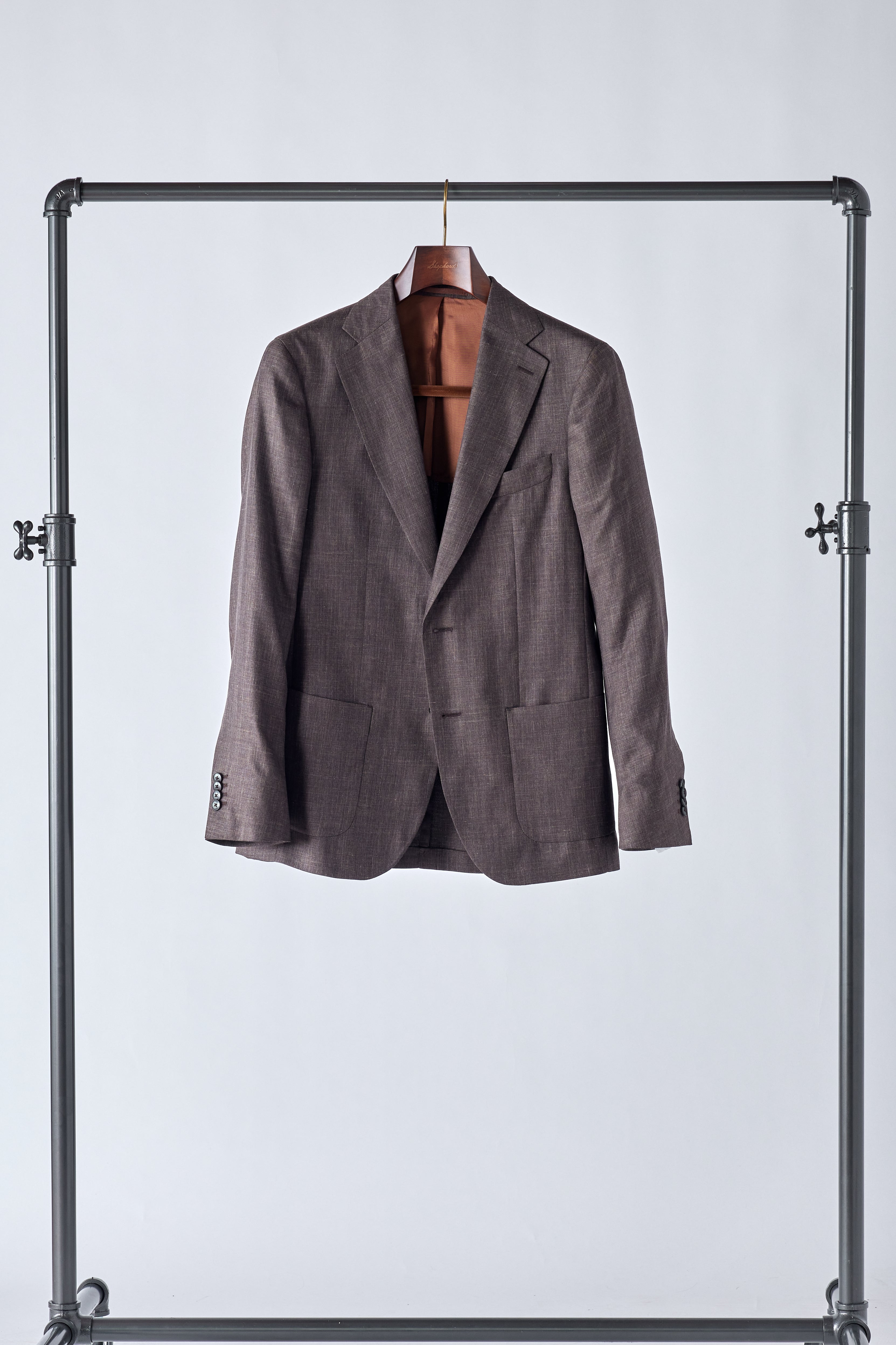 Signature Brown Cashmere-Silk Jacket