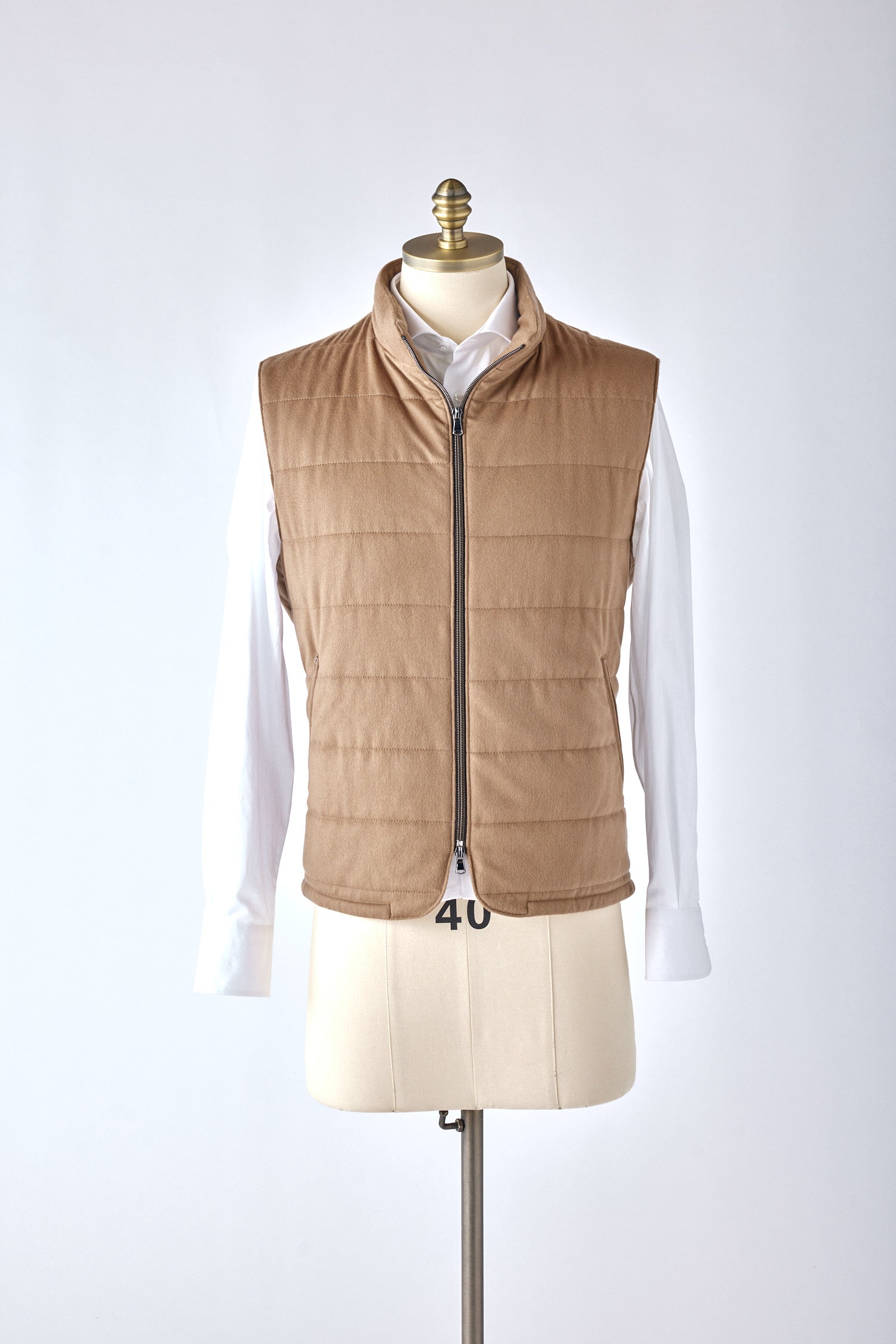 Signature Camel Cashmere Vest - Shepherd's Clothing Inc