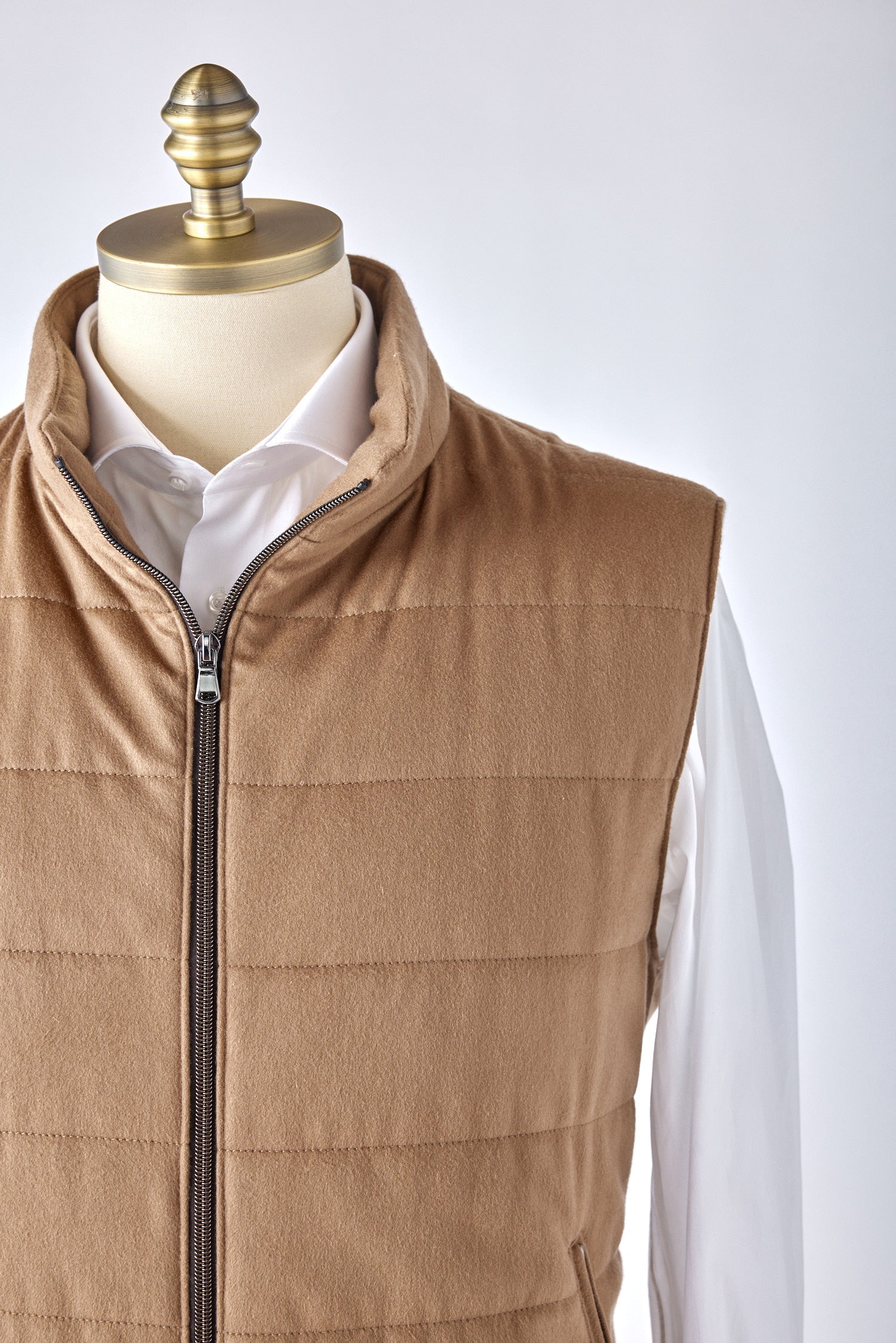 Signature Camel Cashmere Vest - Shepherd's Clothing Inc