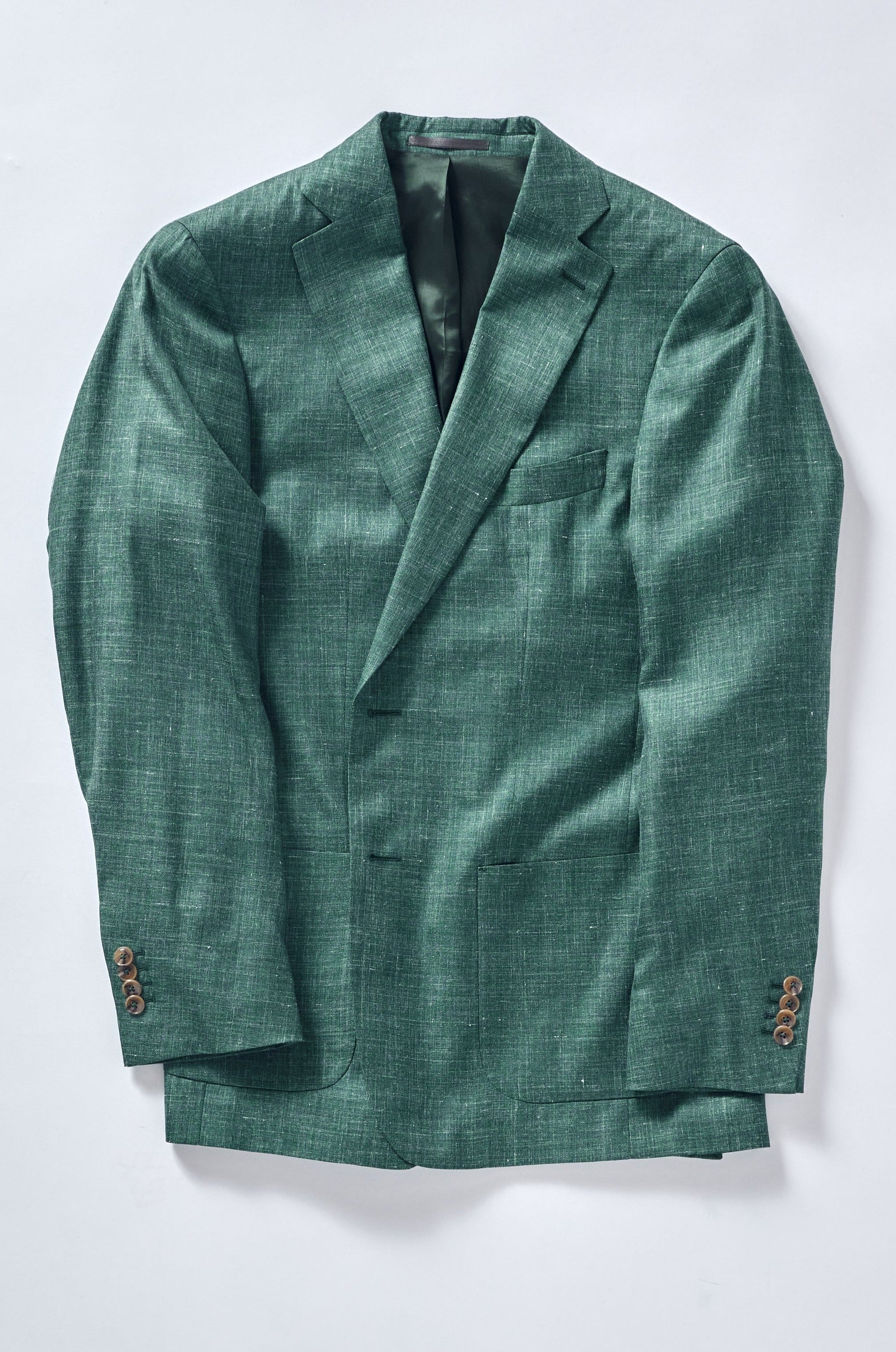 Signature Green Cashmere-Silk Jacket