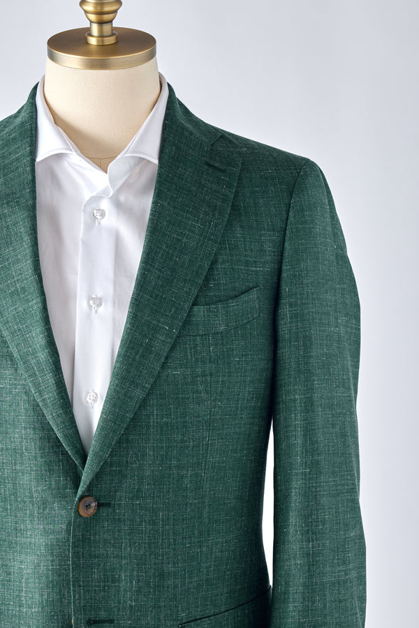 Signature Green Cashmere-Silk Jacket