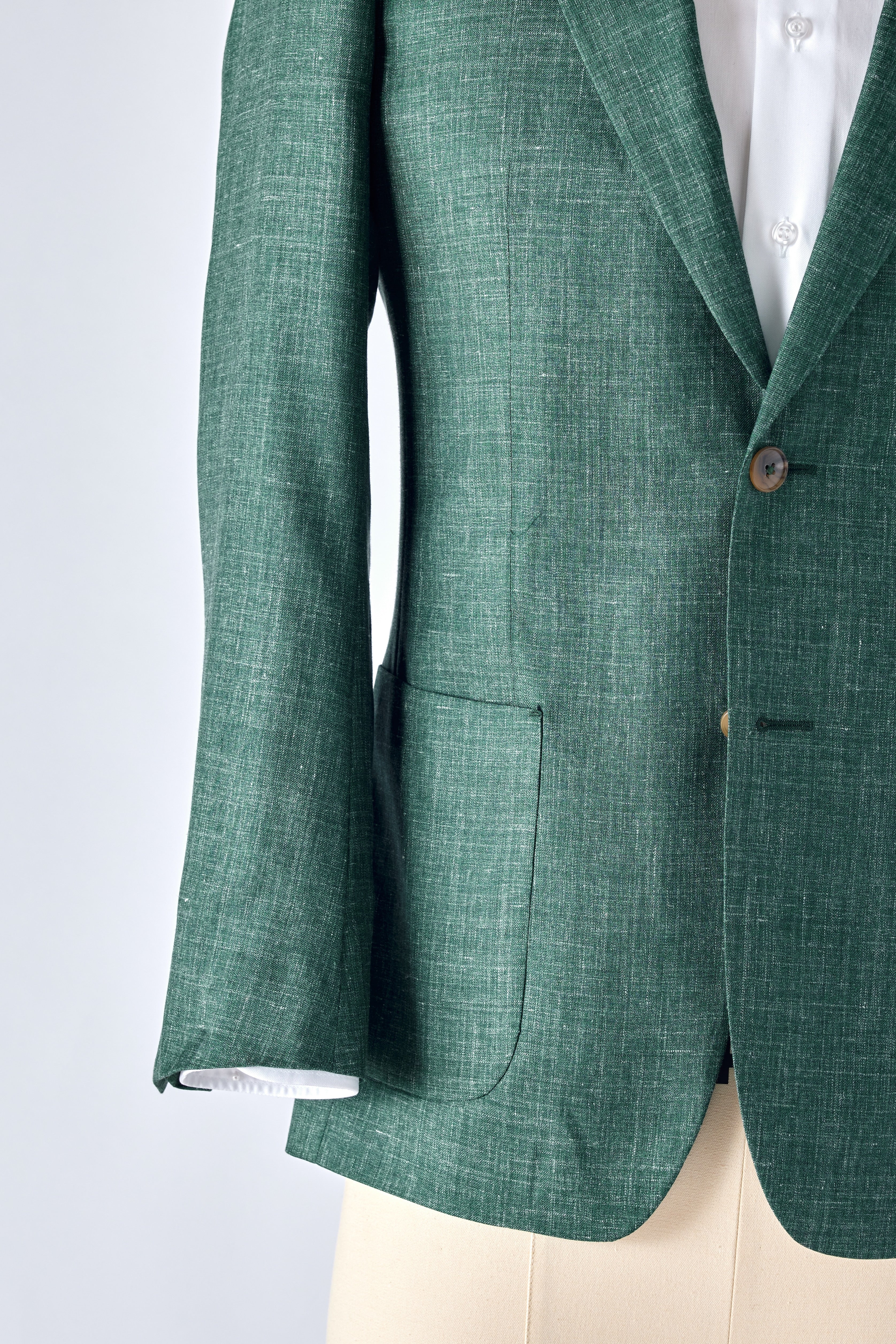 Signature Green Cashmere-Silk Jacket