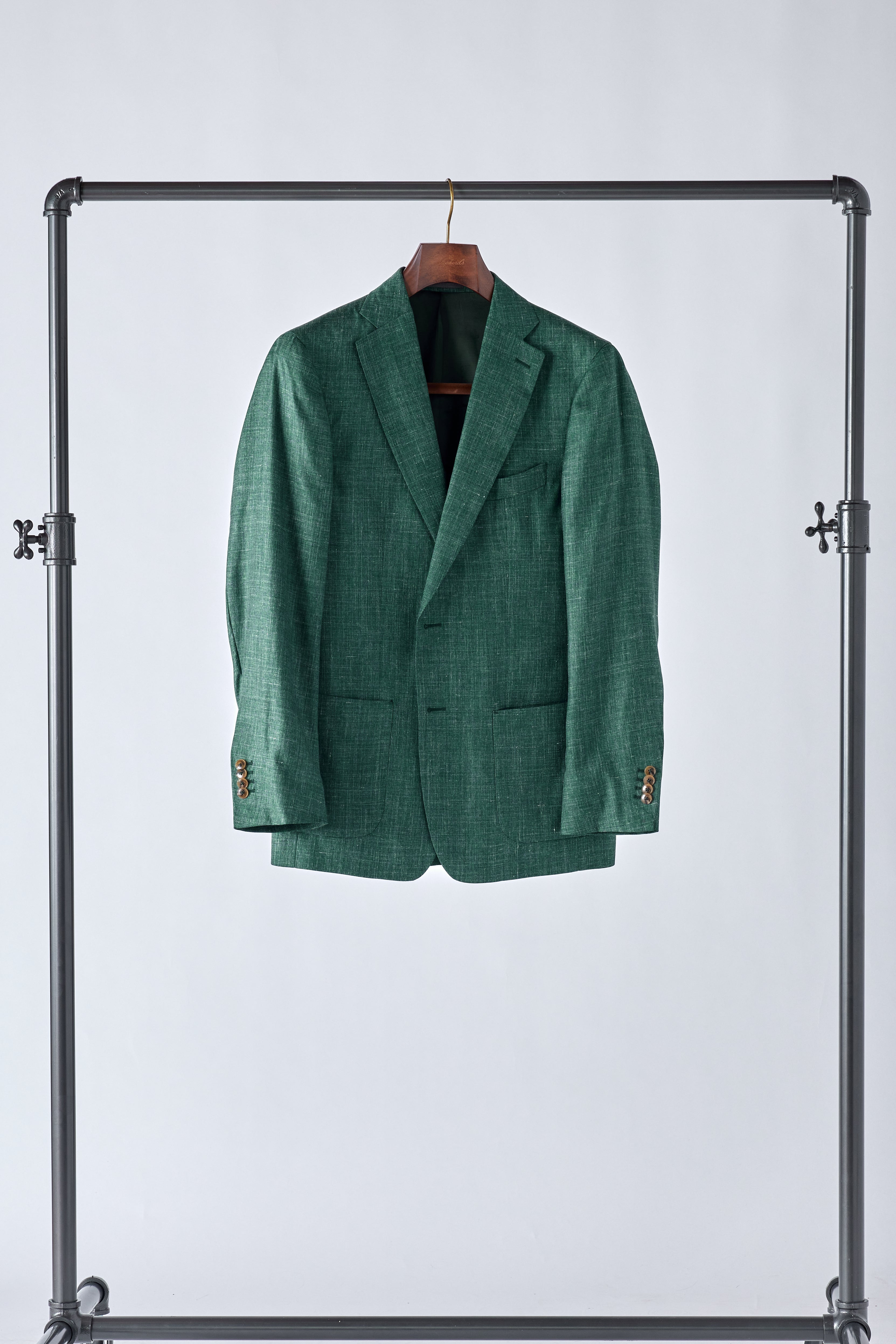 Signature Green Cashmere-Silk Jacket