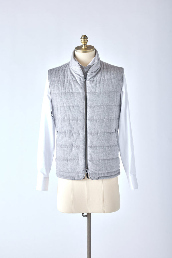 Signature Gray Cashmere Vest