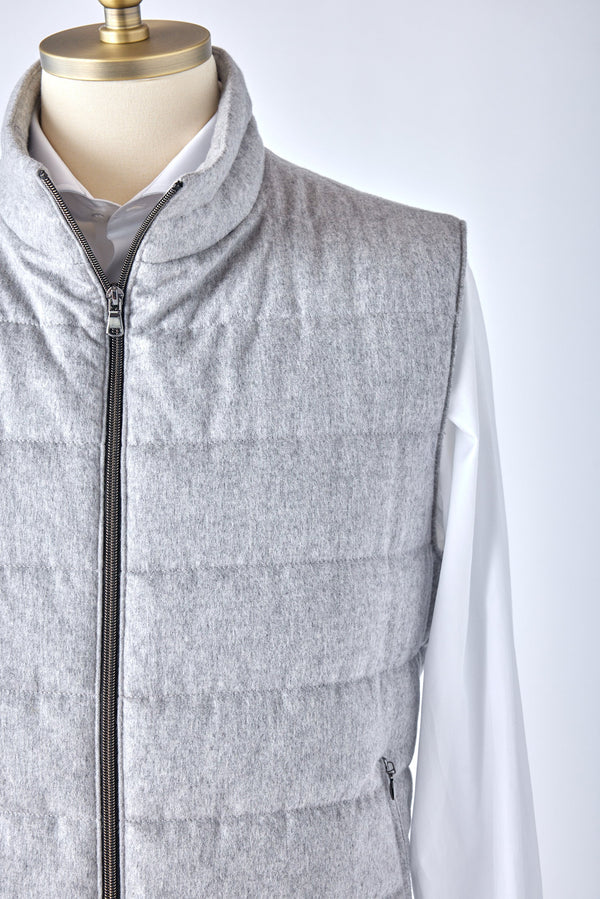 Signature Gray Cashmere Vest