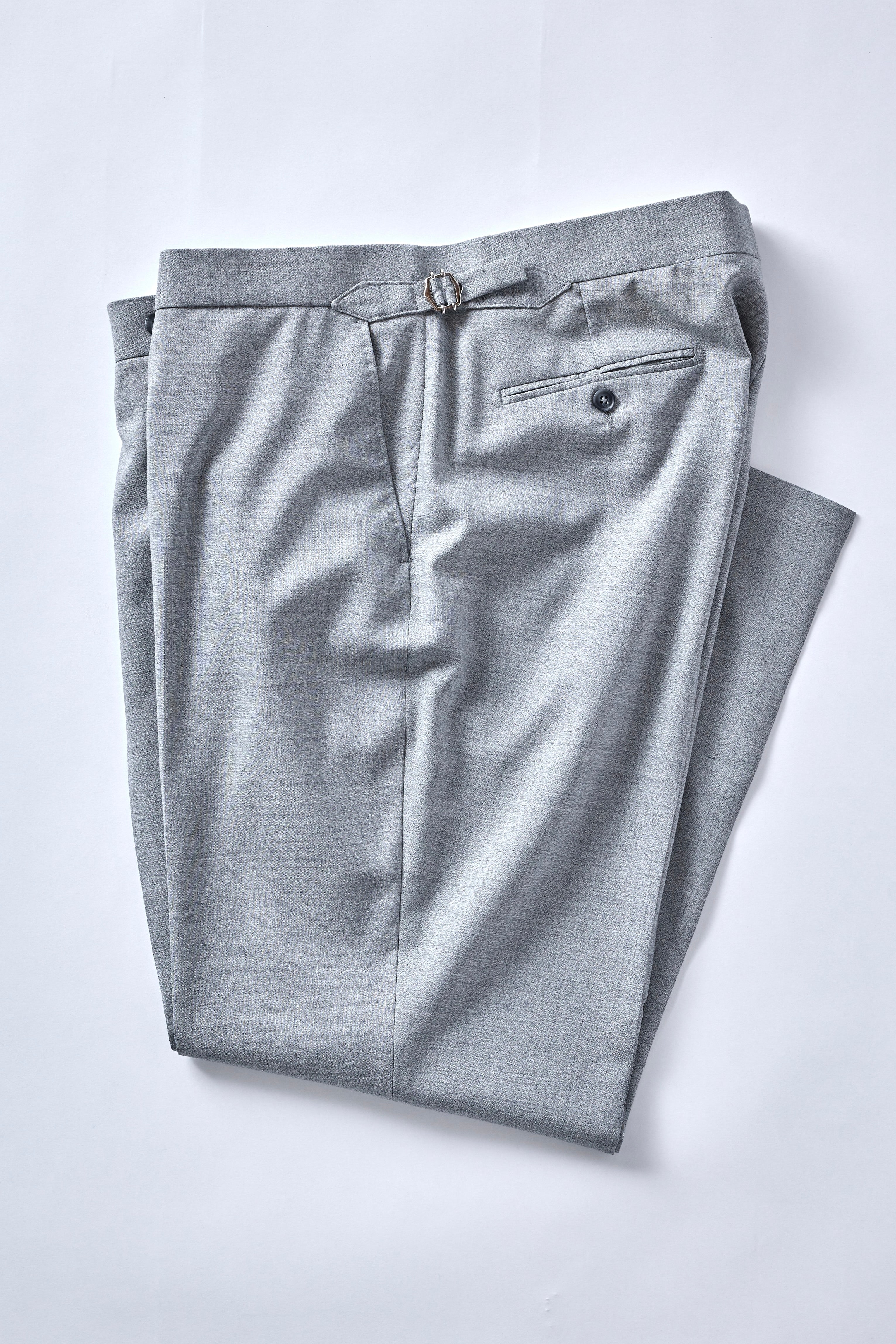 Signature Gray Loro Piana Trousers - Shepherd's Clothing Inc