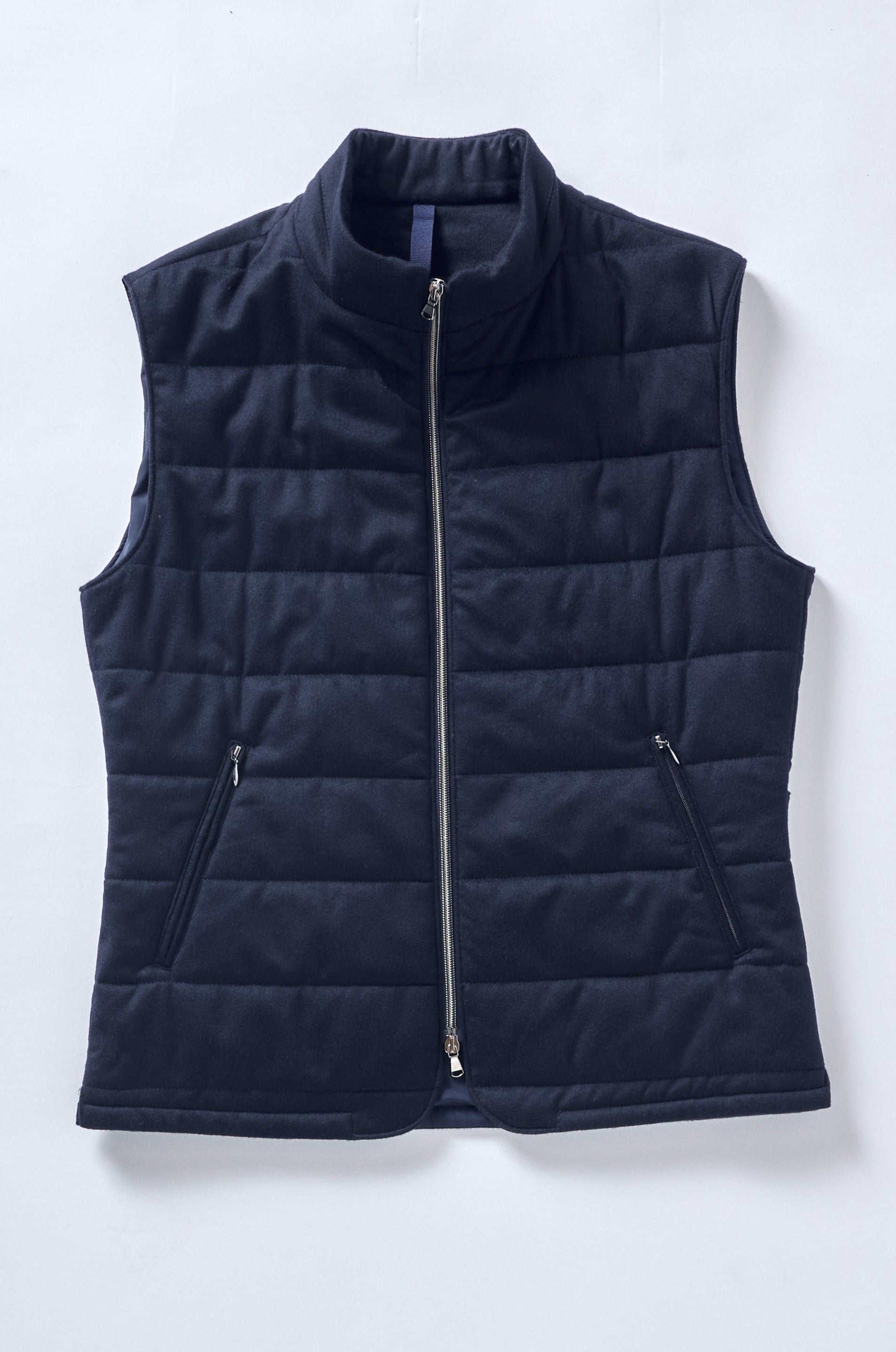 Signature Navy Cashmere Vest