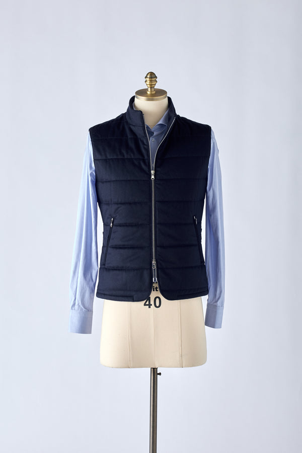 Signature Navy Cashmere Vest