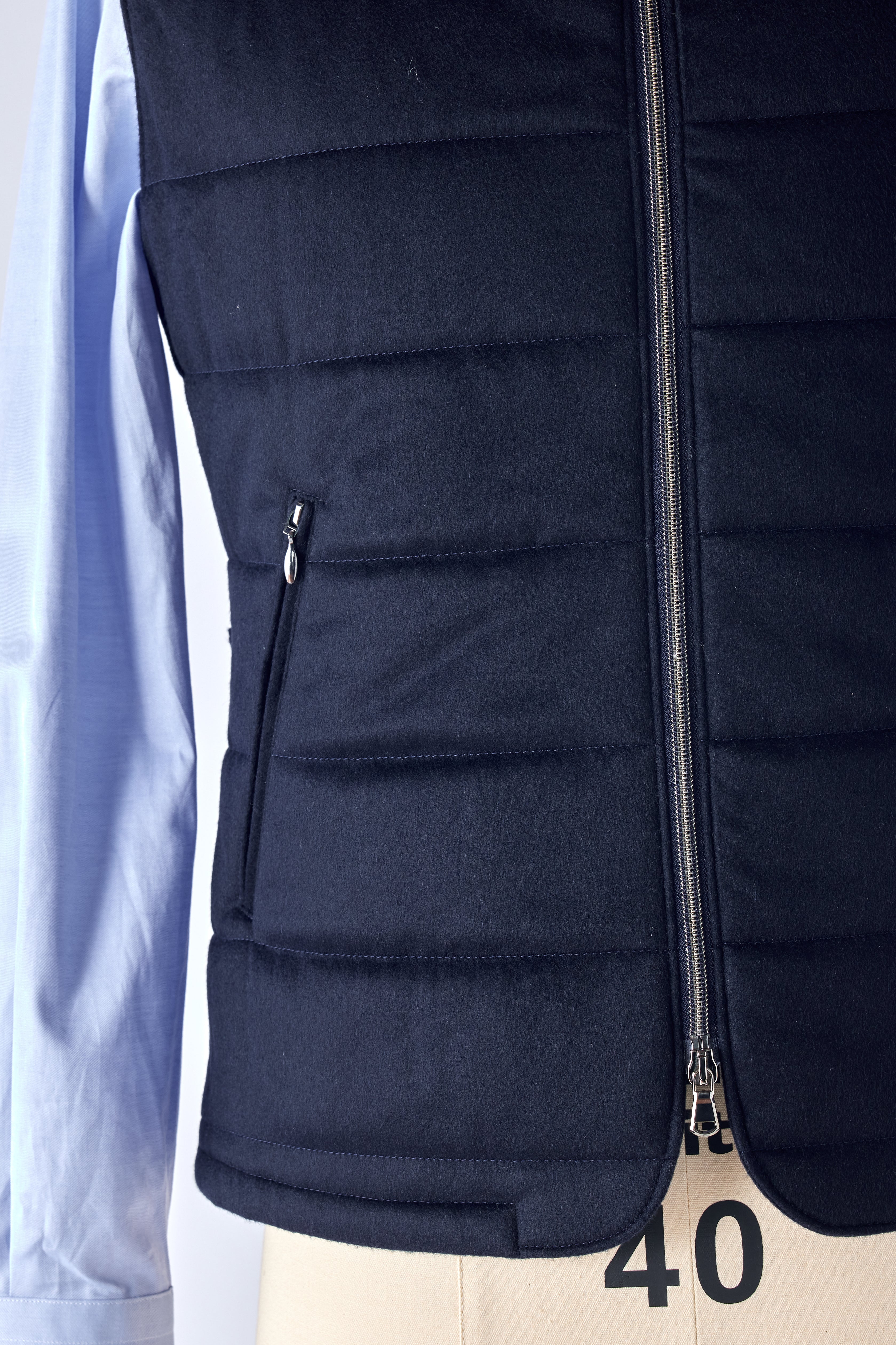 Signature Navy Cashmere Vest