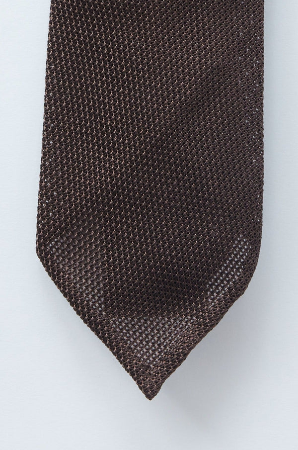 Elk Brown Grenadine Tie