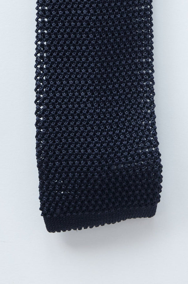 Navy Knit Tie